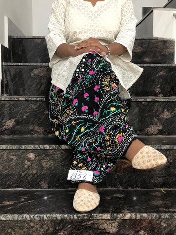 Phulkari handwork Embroidery Cotton Salwar
