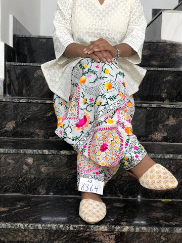 Phulkari handwork Embroidery Cotton Salwar