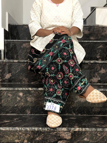 Phulkari handwork Embroidery Cotton Salwar