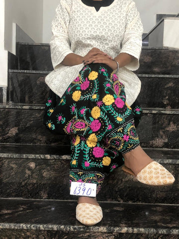 Phulkari handwork Embroidery Cotton Salwar