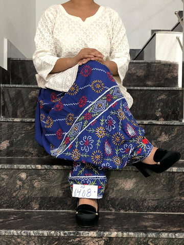 Phulkari handwork Embroidery Cotton Salwar