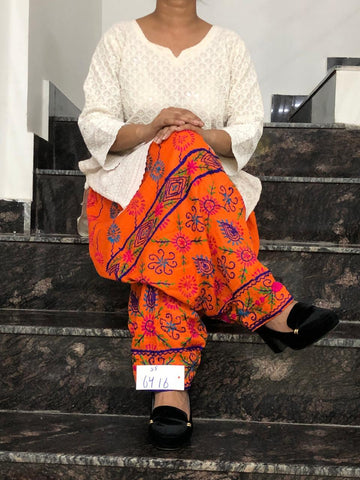 Phulkari handwork Embroidery Cotton Salwar